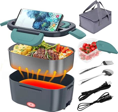 electric lunch box wish|1.5 L 60W Electric Lunch Box Food Warmer Portable Car Or .